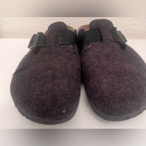 Birkenstock Boston clogs, gray felt wool, size 46 men’s 13 Anthracite - Picture 4 of 12